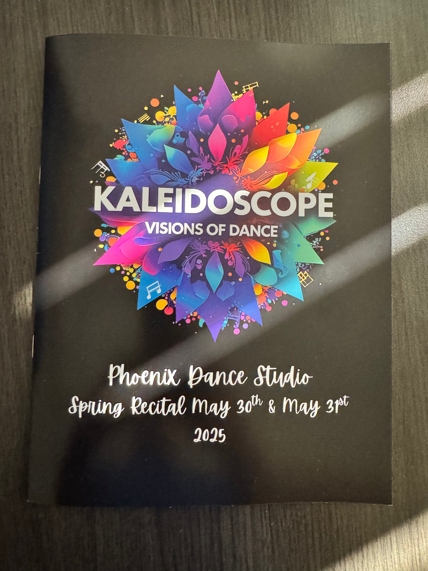 Recital Program - Kaleidoscope - Visions of Dance