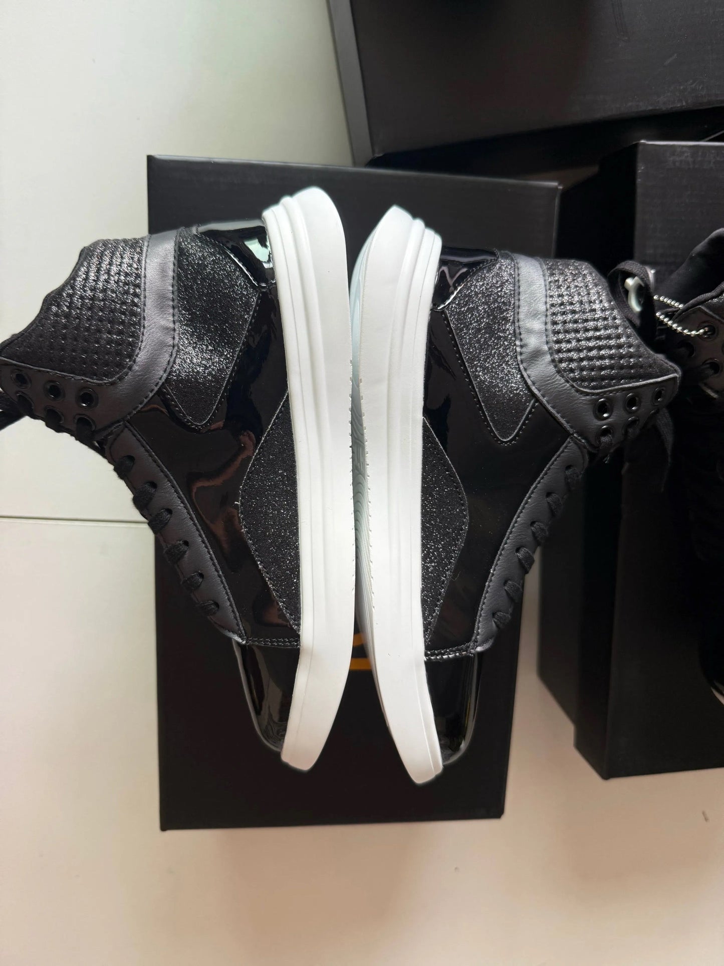 SpinSole High Top Dance Sneaker- BLACK