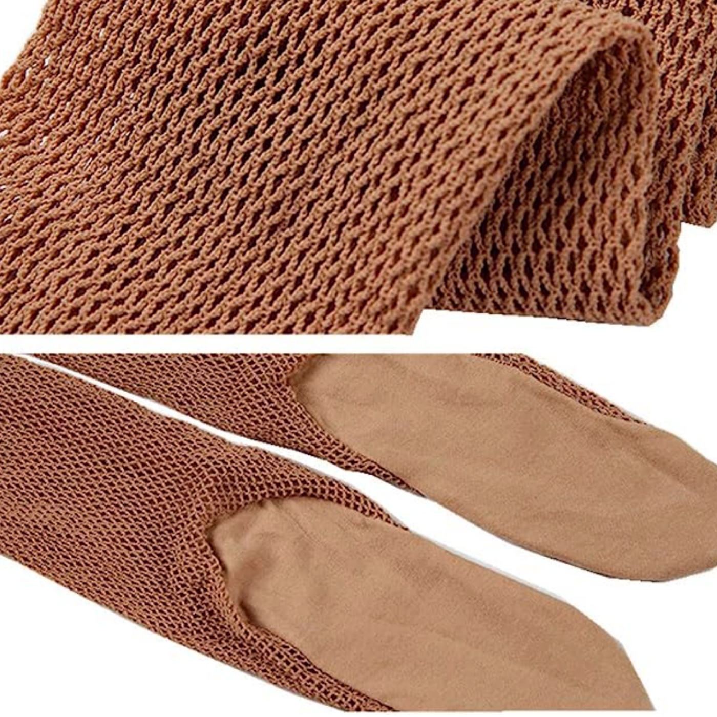 Premium Fishnet Tights with Padded Sole
